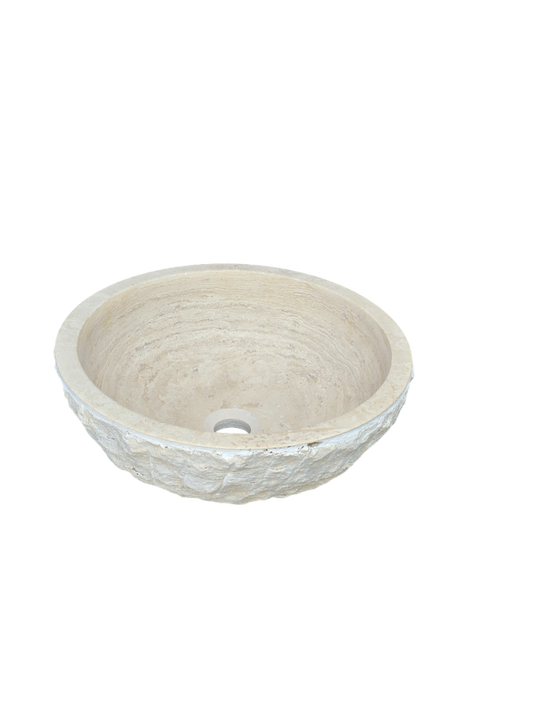 Lavabo od travertina – prirodna toplina i bezvremenska elegancija